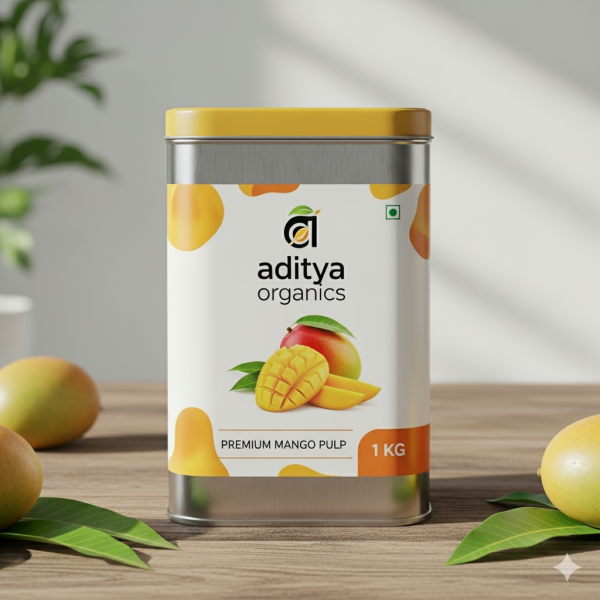 1 KG Mango Pulp SS Tin